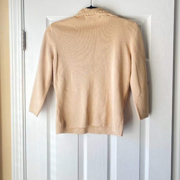 Mercer Street Studio | Beige Keyhole Neckline Sweater - Picture 3 of 5